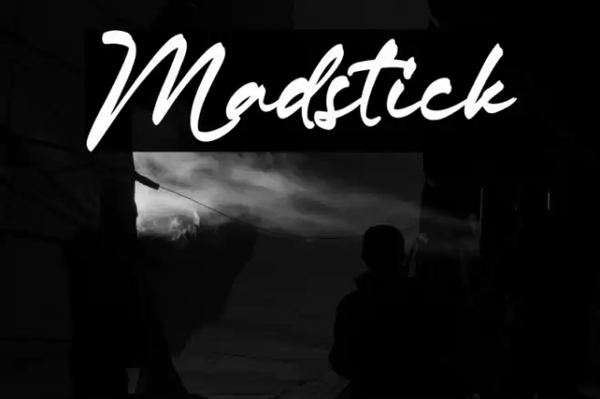 Madstick Font examples