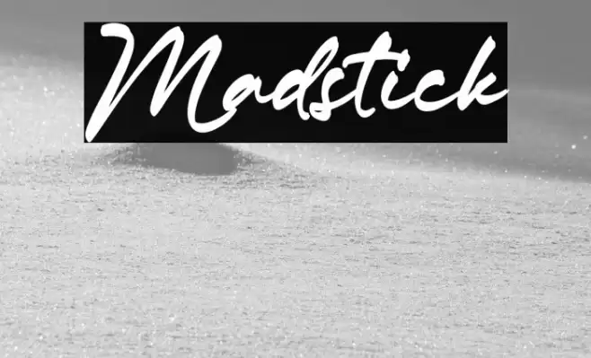 Madstick Font examples