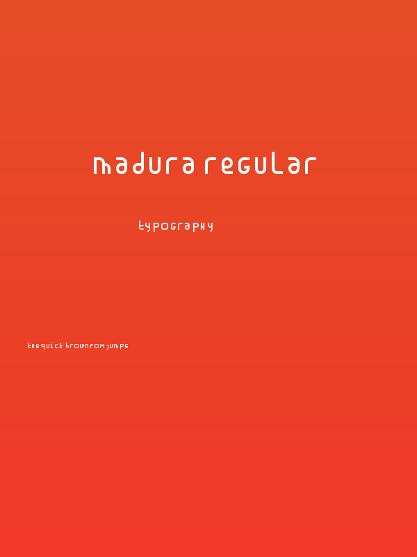 Madura Regular Poster