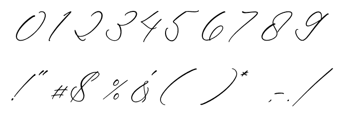 Madyntha Geradine Font OTHER CHARS