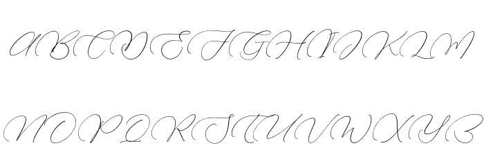 Madyntha Geradine Font UPPERCASE