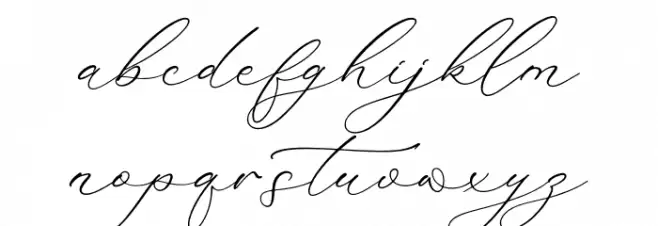 Madyntha Geradine 字体 小写