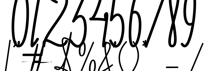 Mae Nitta Personal Use Font OTHER CHARS