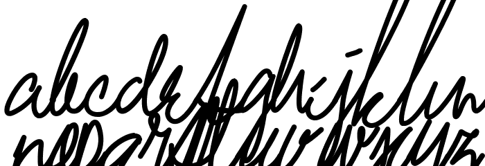 Mae Nitta Personal Use Font LOWERCASE