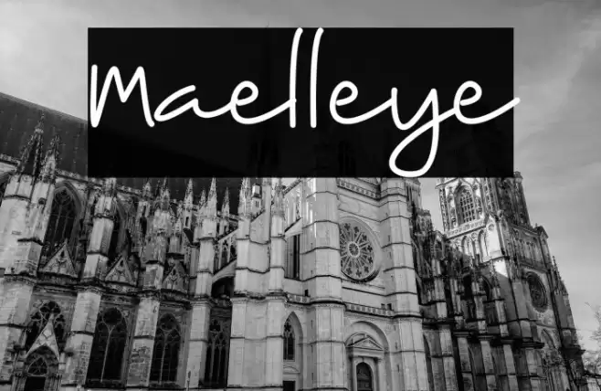 Maelleye Font examples