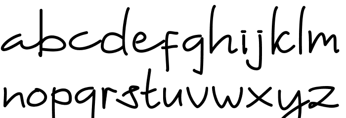 Maelleye Font LOWERCASE
