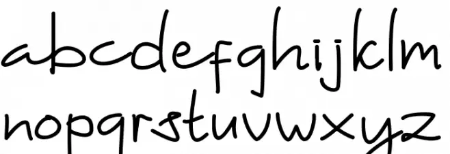 Maelleye Font LOWERCASE