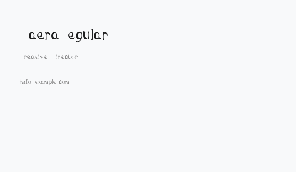 MaeraRegular Business Card