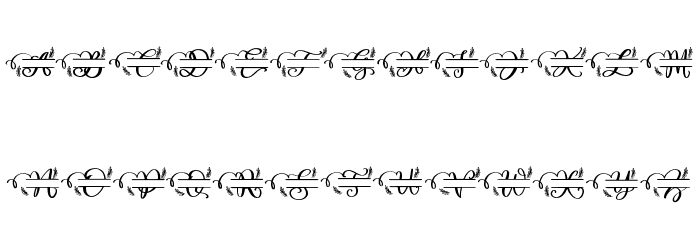 Maestic B Font LOWERCASE