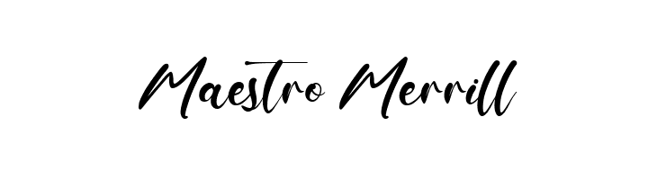 Maestro Merrill  フリーフォントのダウンロード