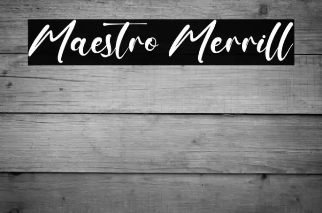 Maestro Merrill Example 1