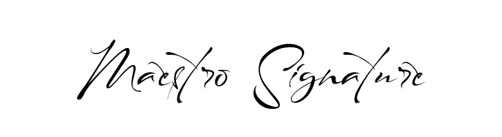 Maestro Signature  免费字体下载