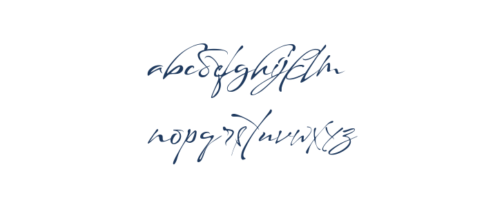 Maestro Signature Lowercase