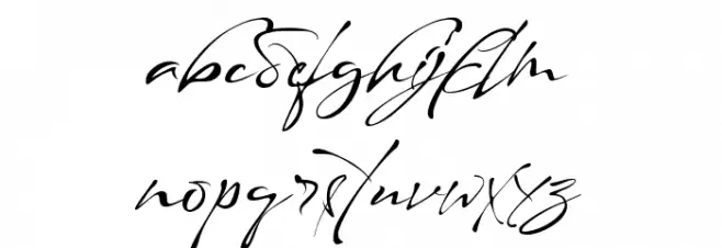 Maestro Signature خط أحرف صغيرة