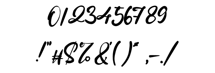 MaestroMerrill Font OTHER CHARS