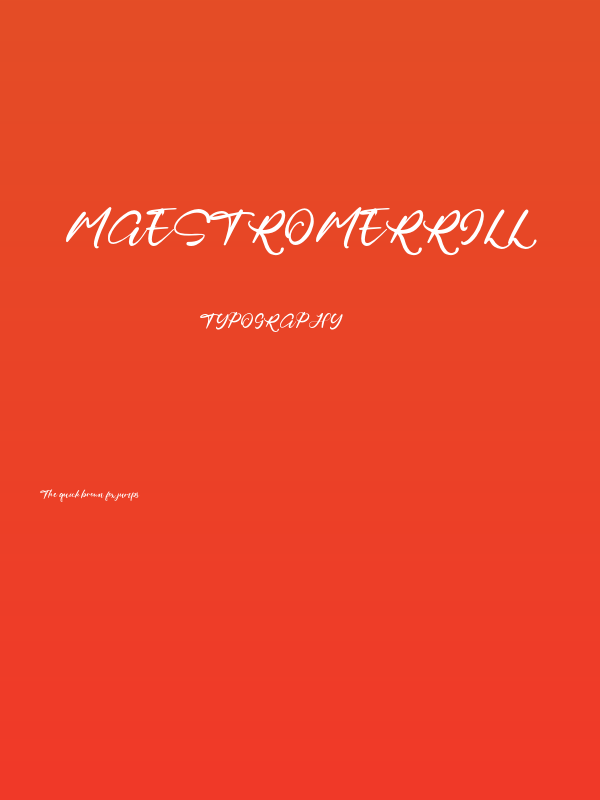 MaestroMerrill Poster