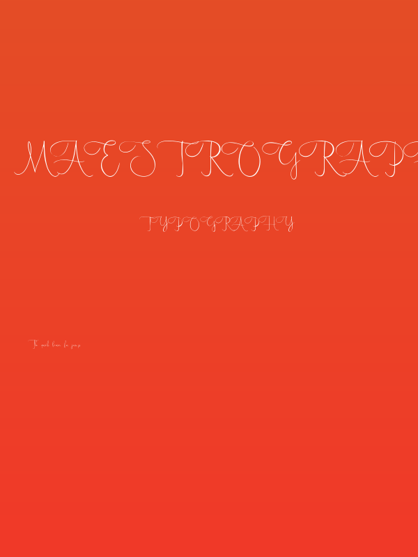 Maestrography Poster