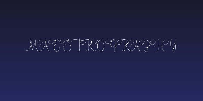 Maestrography Social Header