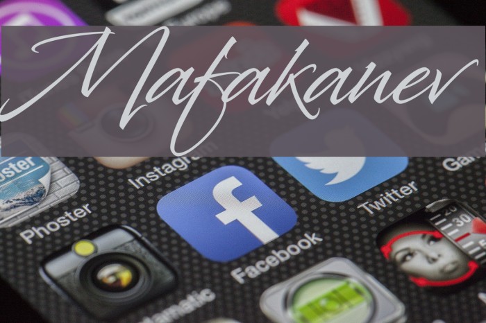 Mafakanev Font examples