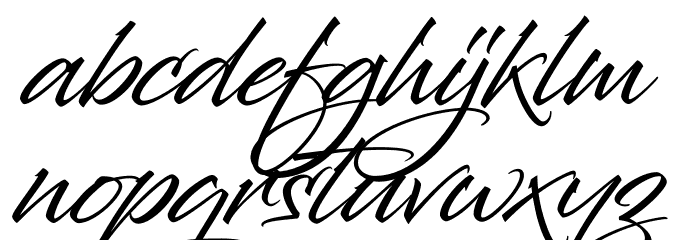 Mafakanev Font LOWERCASE