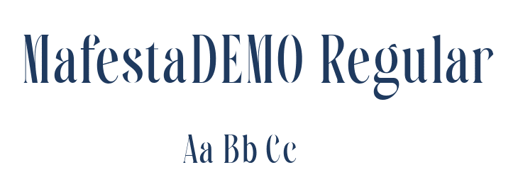 MafestaDEMO Regular Font Preview