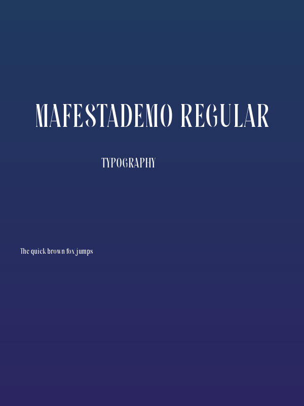 MafestaDEMO Regular Poster