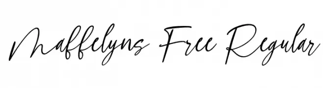 Maffelyns Free Regular Fonte