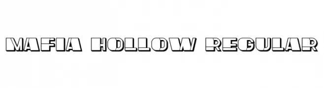 Mafia Hollow Regular  Descarca Fonturi Gratis