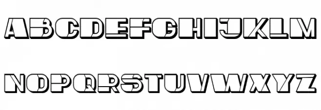 Mafia Hollow Regular Шрифта ВЕРХНИЙ