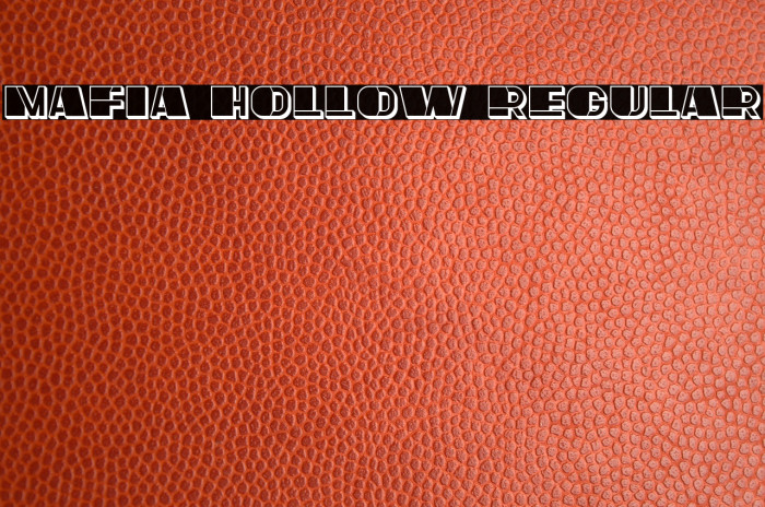Mafia Hollow Regular Font examples