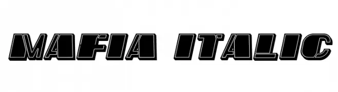Mafia Italic  les polices de caractères gratuit tlcharger