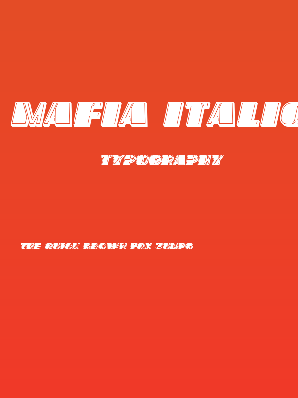 Mafia Italic Poster