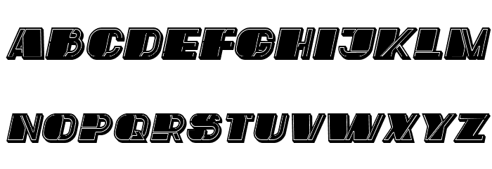 Mafia Italic Font LOWERCASE