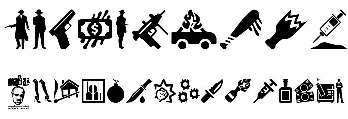 Mafia Mix Font OTHER CHARS