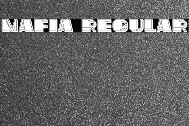 Mafia Regular Font examples