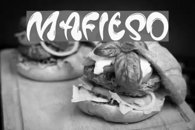 Mafieso Font examples