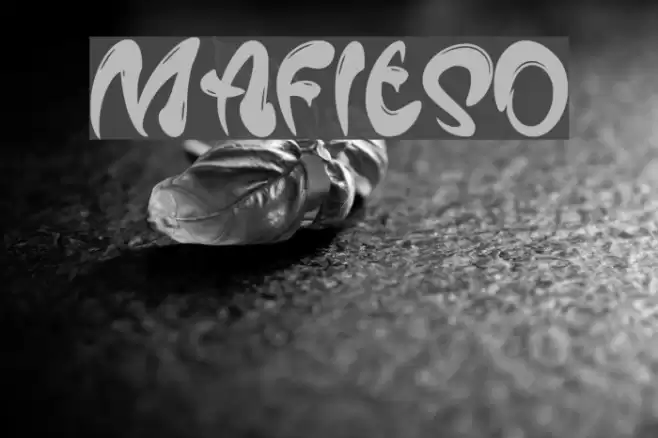 Mafieso Font examples
