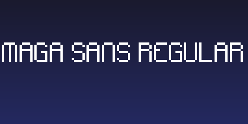 Maga Sans Regular Social Header