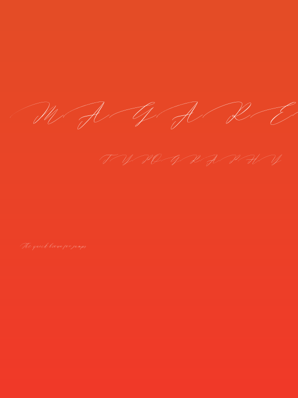 MagarellaScript-Regular Poster