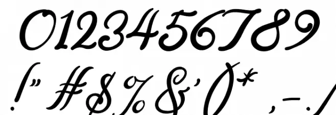 Magaretha Font OTHER CHARS