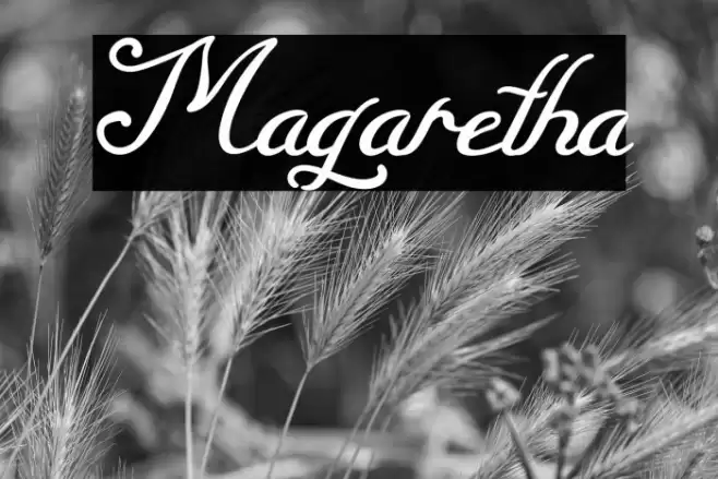Magaretha Font examples