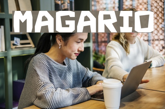 Magario Font examples