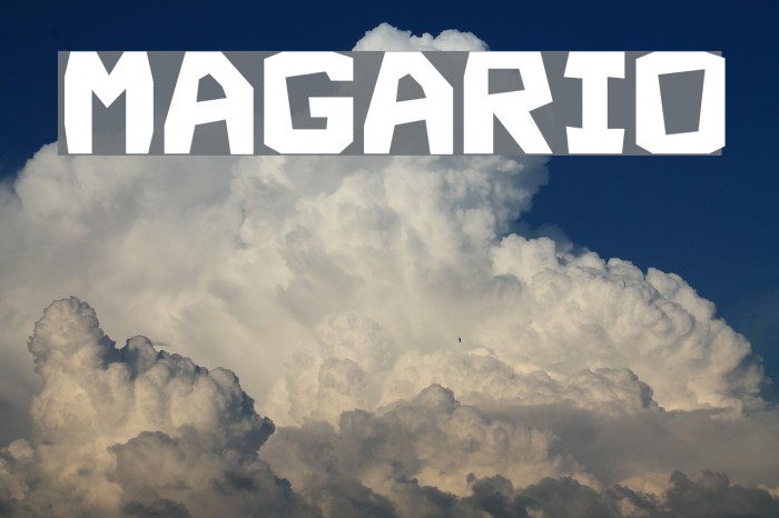 Magario Font examples