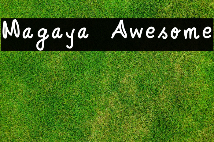 Magaya Awesome Font examples