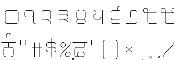 Magaz Thin Font OTHER CHARS