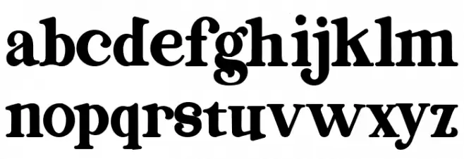 Magazine Bold Font Litere mici