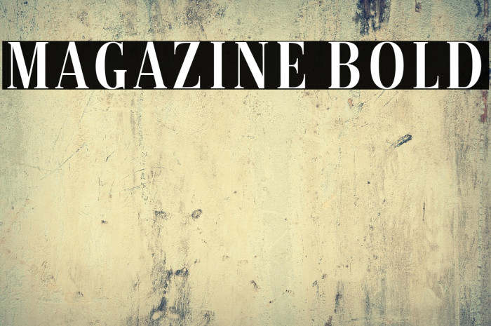 Magazine Bold Example 1