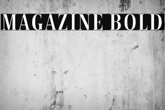 Magazine Bold Example 1
