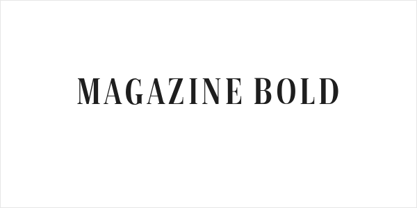 Magazine Bold Logo