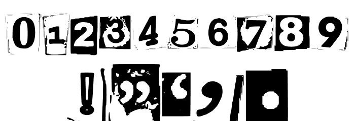 Magazine Letter By Brnt Regular Font OTHER CHARS